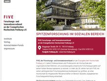 Tablet Screenshot of five-freiburg.de